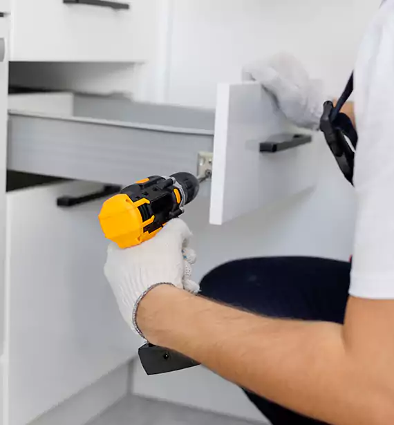 Bathroom Cabinet Remodel in Hickory
