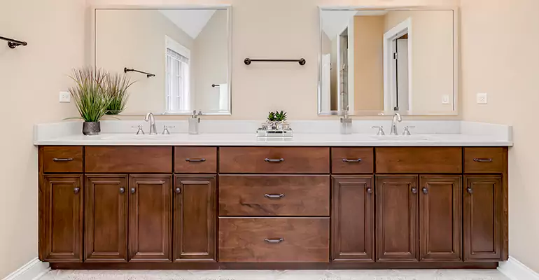 Bathroom Cabinet Renovation in Hickory